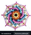 Mandala energética em lã