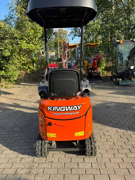 Minikoparka Kingway VIP PRO 1000kg DIESEL CHŁOD olej PEŁNE WYPOSAŻENIE
