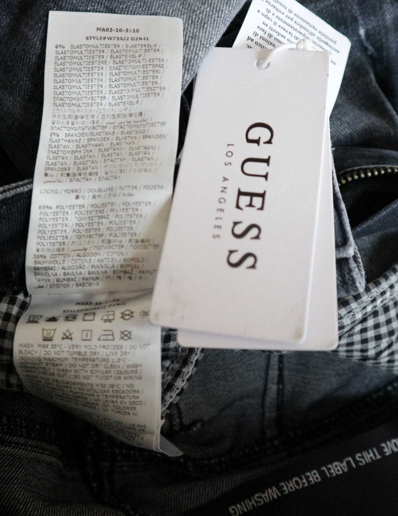 Guess Curve X spodnie jeansy W24 L30 pas 2 x 30/31 cm