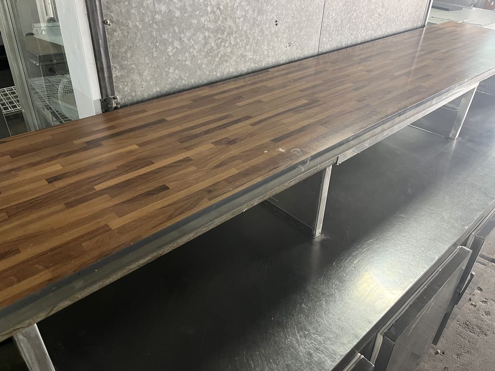 Balcão de Atendimento Refrigeração de 3 portas em inox