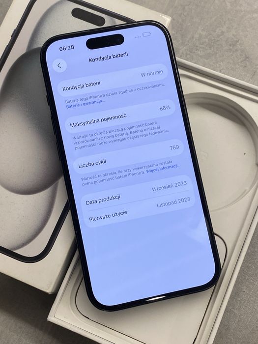 Iphone 15 | stan dobry | 86% baterii