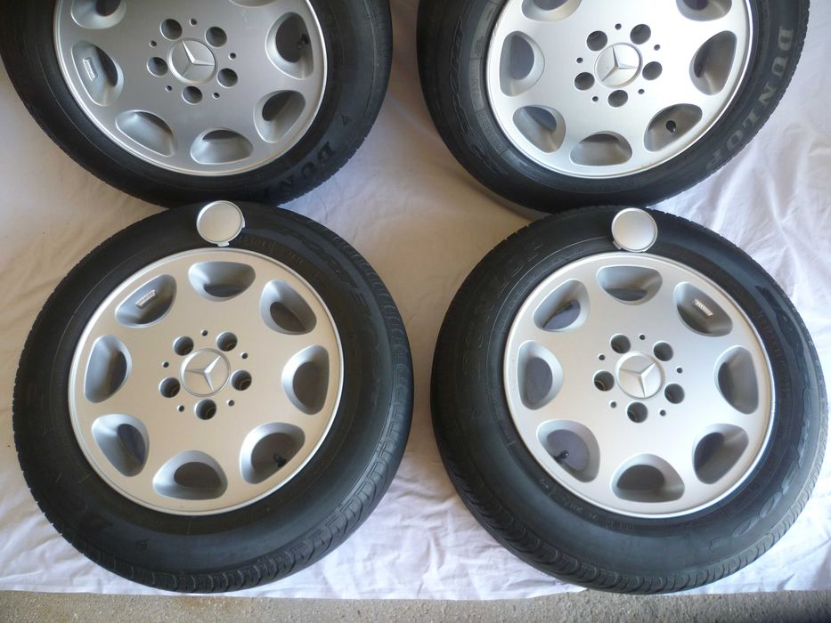 4 Jantes R 15 para Mercedes Benz em alumìnio, muito bom estado