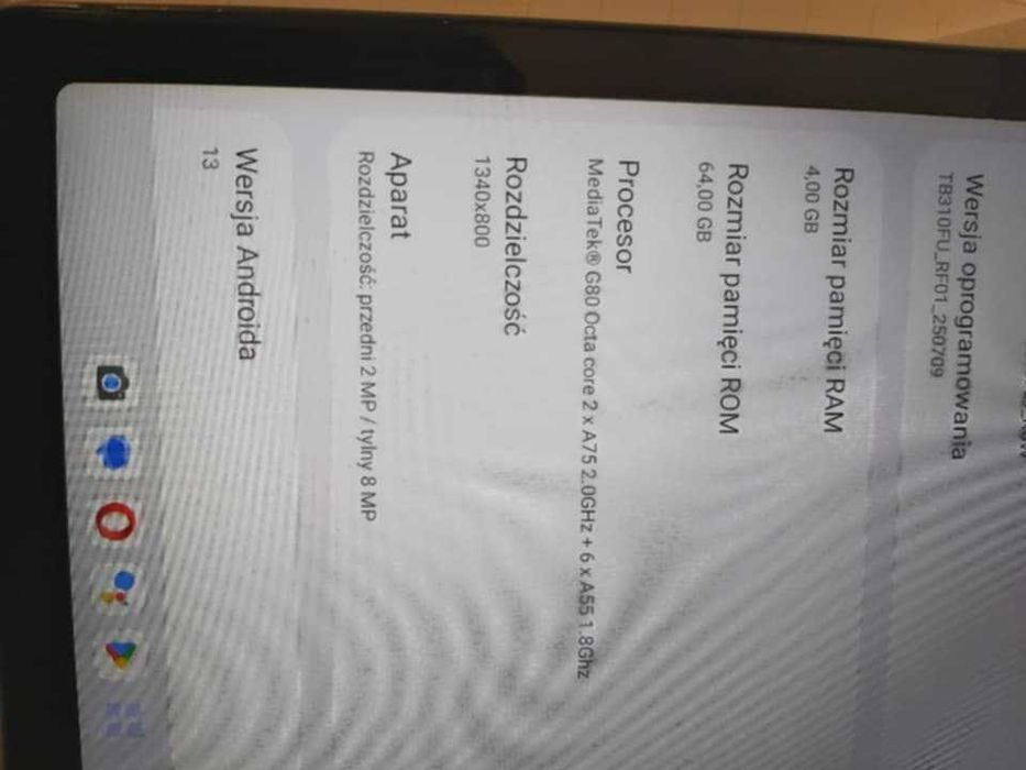 tablet Lenovo M9, 4/64 GB , android 13, 9 cali, zadbany