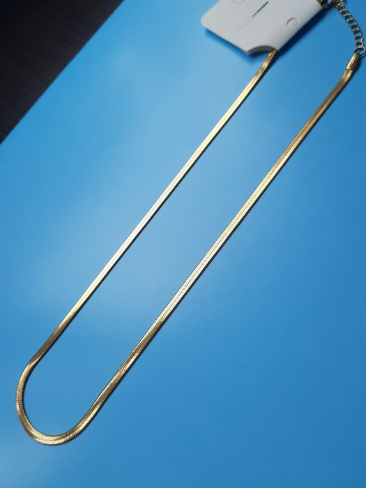 Łańcuszek żmijka taśma Zara stal szlachetna nowy z metką.