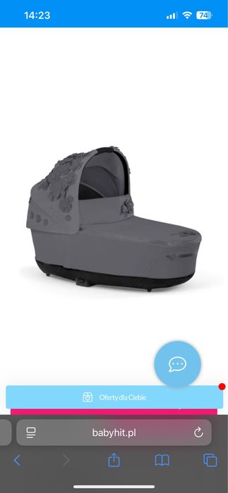 Gondola Cybex Priam 4.0 Dream Grey Simply Flowers NOWA