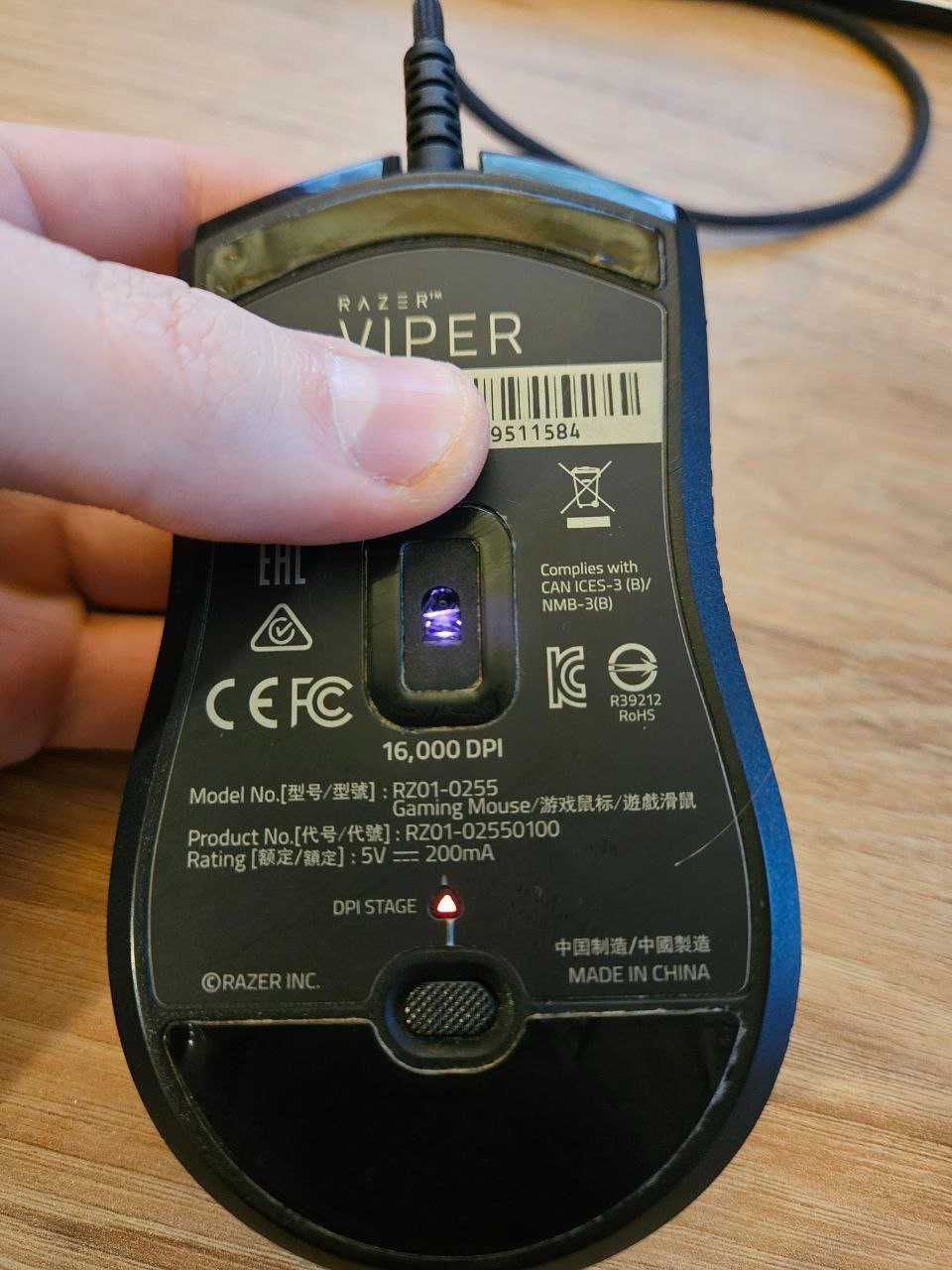 Ігрова мишка Razer Viper RZ01-0255 (не міні)