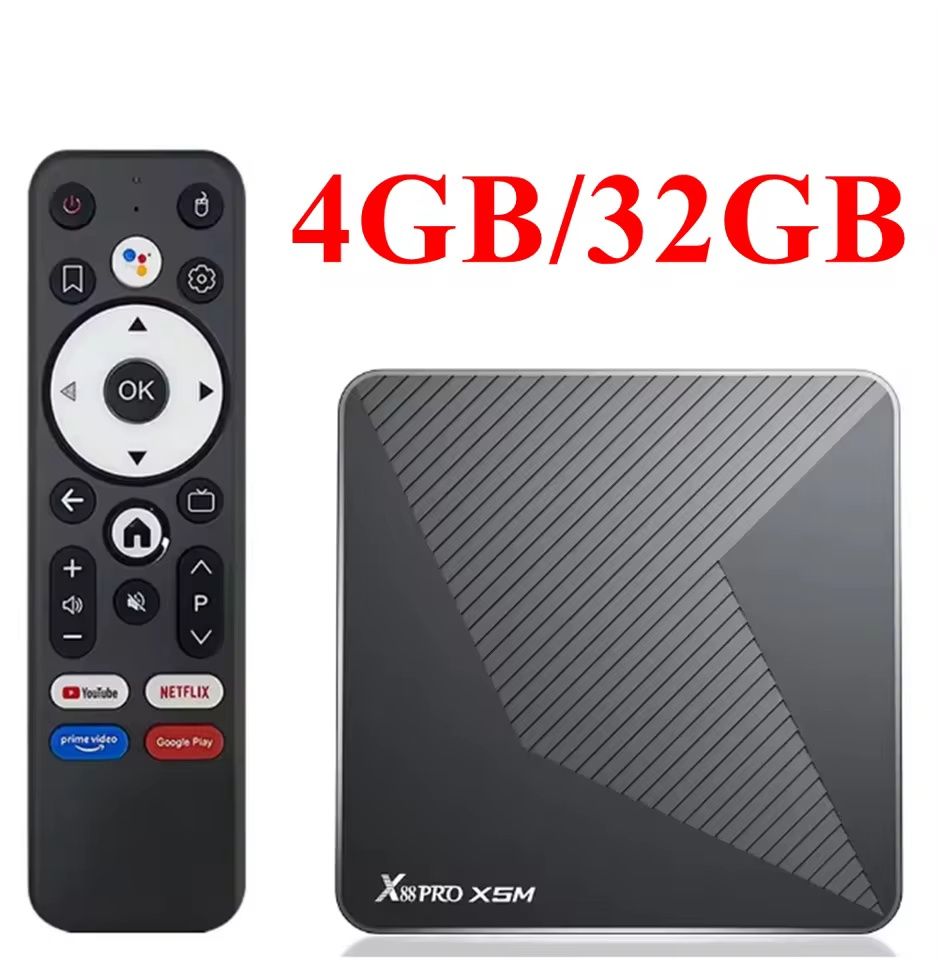 X88 PRO X5M Android 14 TV BOX Amlogic S905X5M Quad Core 4K LAN 1000M