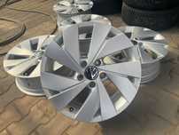 FELGI ALU VW VOLKSWAGEN 5H GOLF 8 VIII CADDY TOURAN 17 ET46 ORYGINALNE