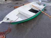 Łódź łódka wiosłowo motorowa silnik  Honda 2,3km wiosła  echosonda