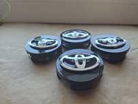 Dekielki Zaślepki kapsle do alu felg do Toyota czarne 63/60mm