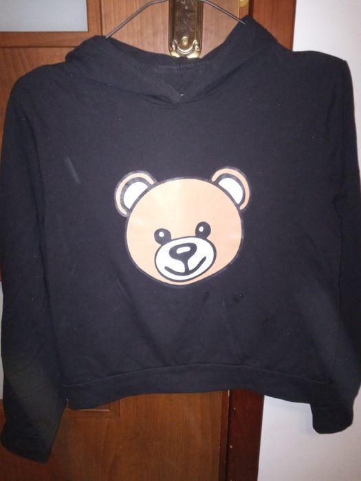 Bluza z kapturem czarna r .146