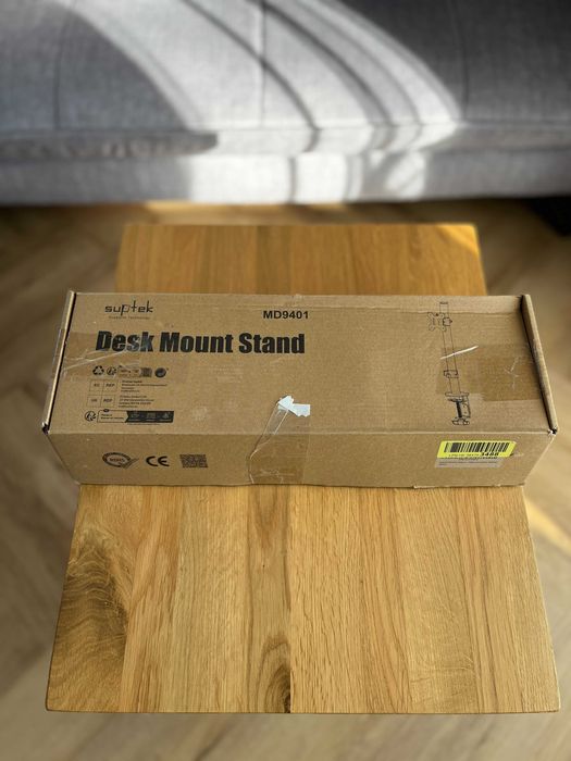 Suptek MD6401 – stojak biurkowy na monitor 13–27", obrotowy, stalowy