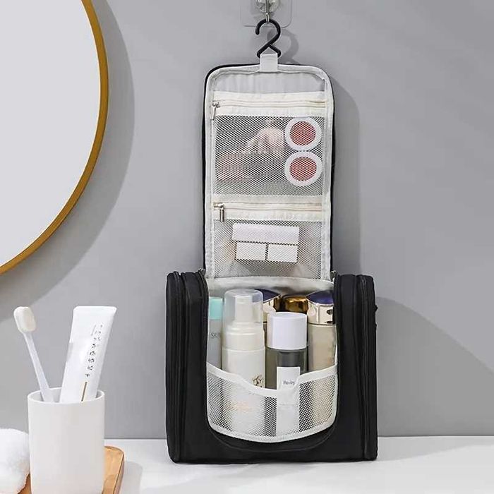 Kosmetyczka podróżna organizer damska męska na kosmetyki pojemna