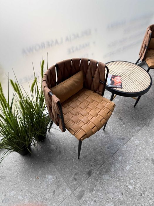 KARE Krzesło z podłokietnikami Cheerio 55x75 cm żółte x2