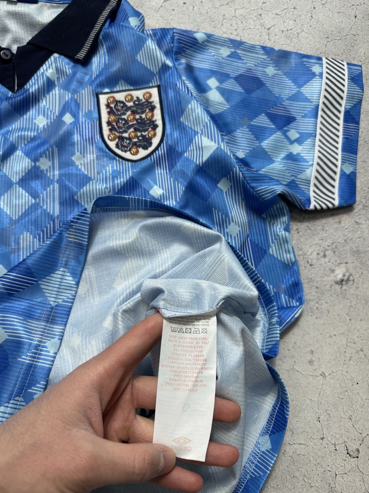Мужская Футбольная Футболка Umbro England Team Vintage 90-х Винтаж