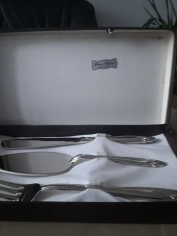 Stary zestaw International Silver do serwowania ciast Włochy