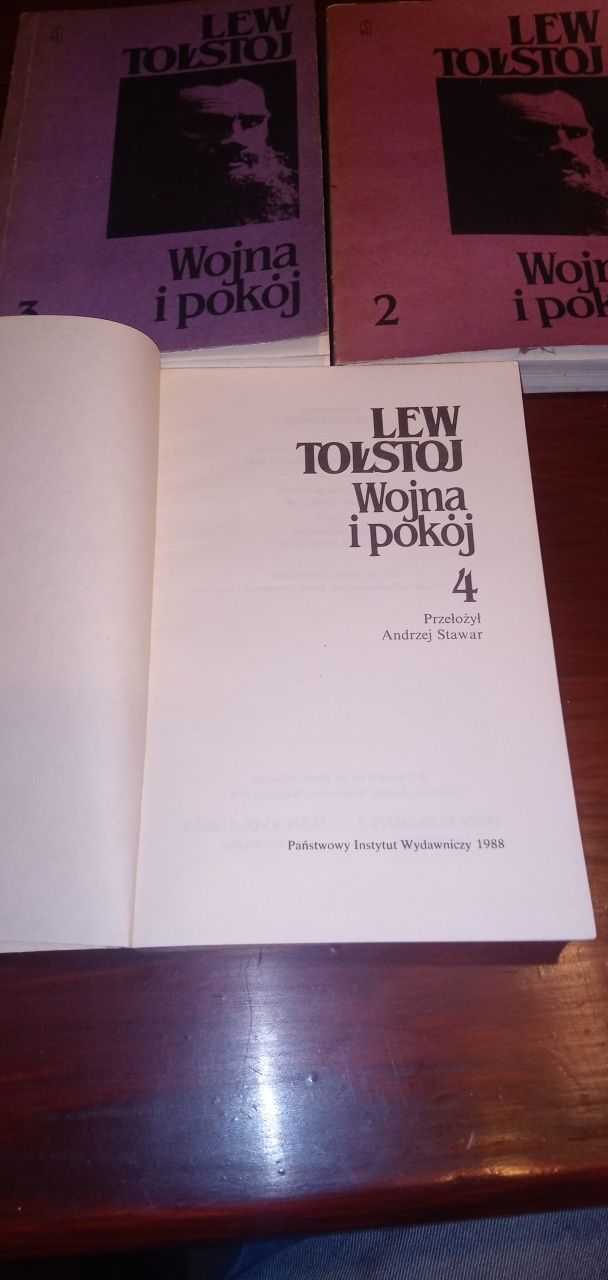 Lew Tołstoj Wojna i pokój 3 Tomy