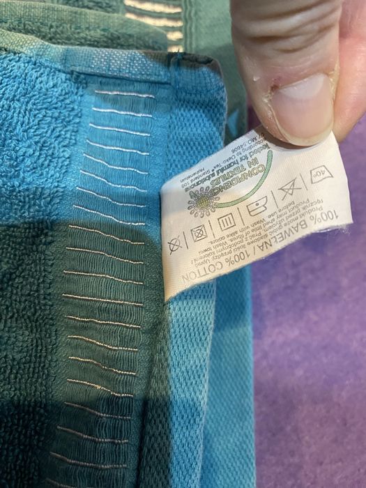 Dwa ręczniki Home&You (70x130 + 50x80) turkusowe