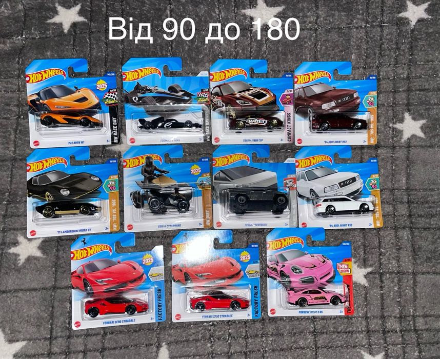 Hot wheels tesla, ferrari