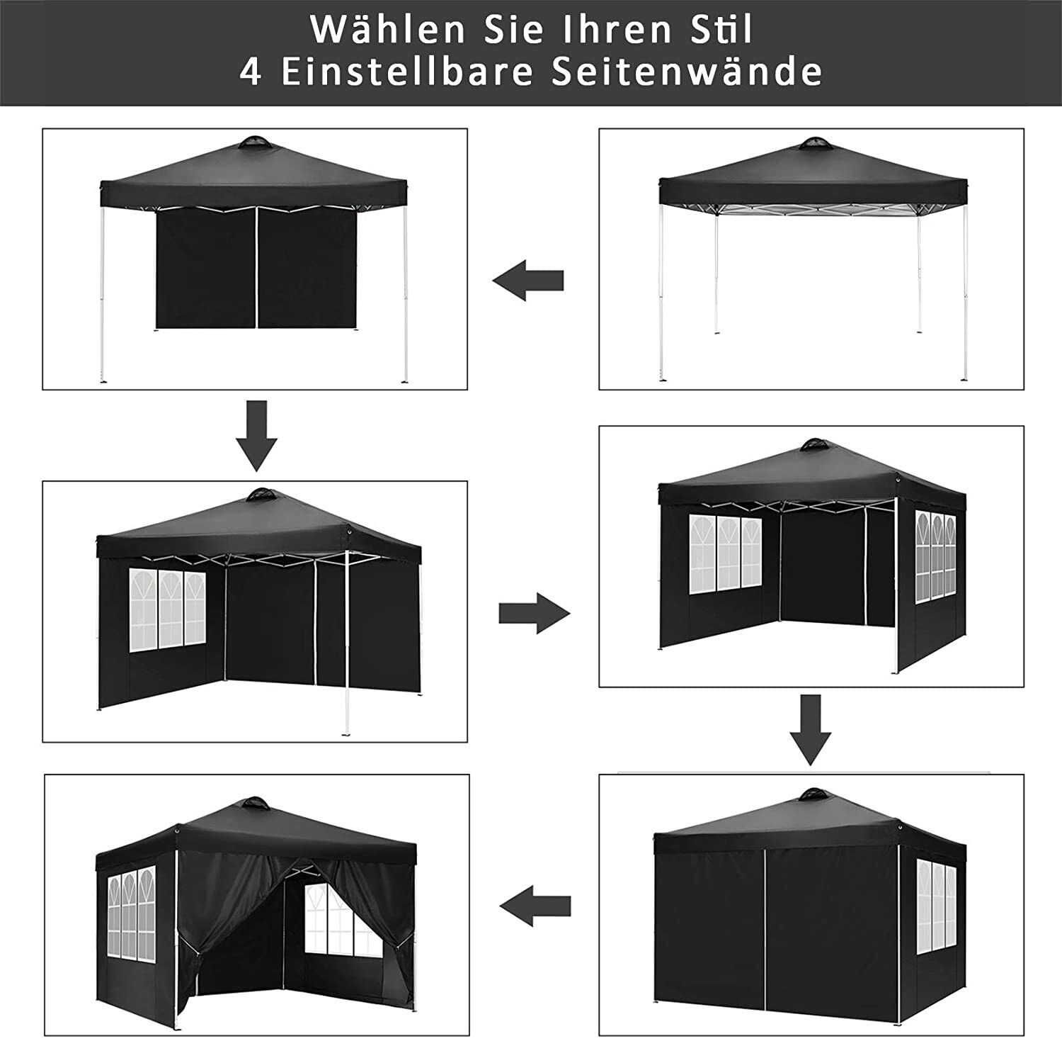 Pawilon namiot automatyczny ekspresowy 3x3