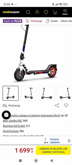 Hulajnoga elektryczna Aprillia E- Srz