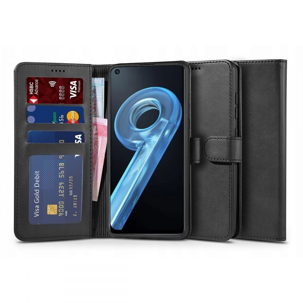 Etui Wallet Portfel Z Klapką Do Realme 9I Czarny