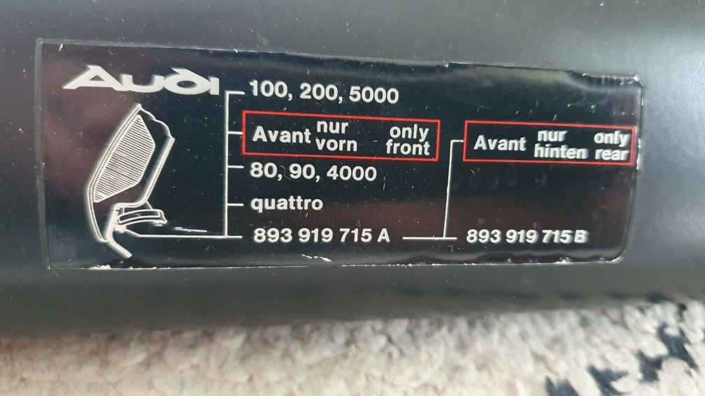 Bagaznik dachowy audi 100 audi 200 audi 5000 avant quattro oryginal