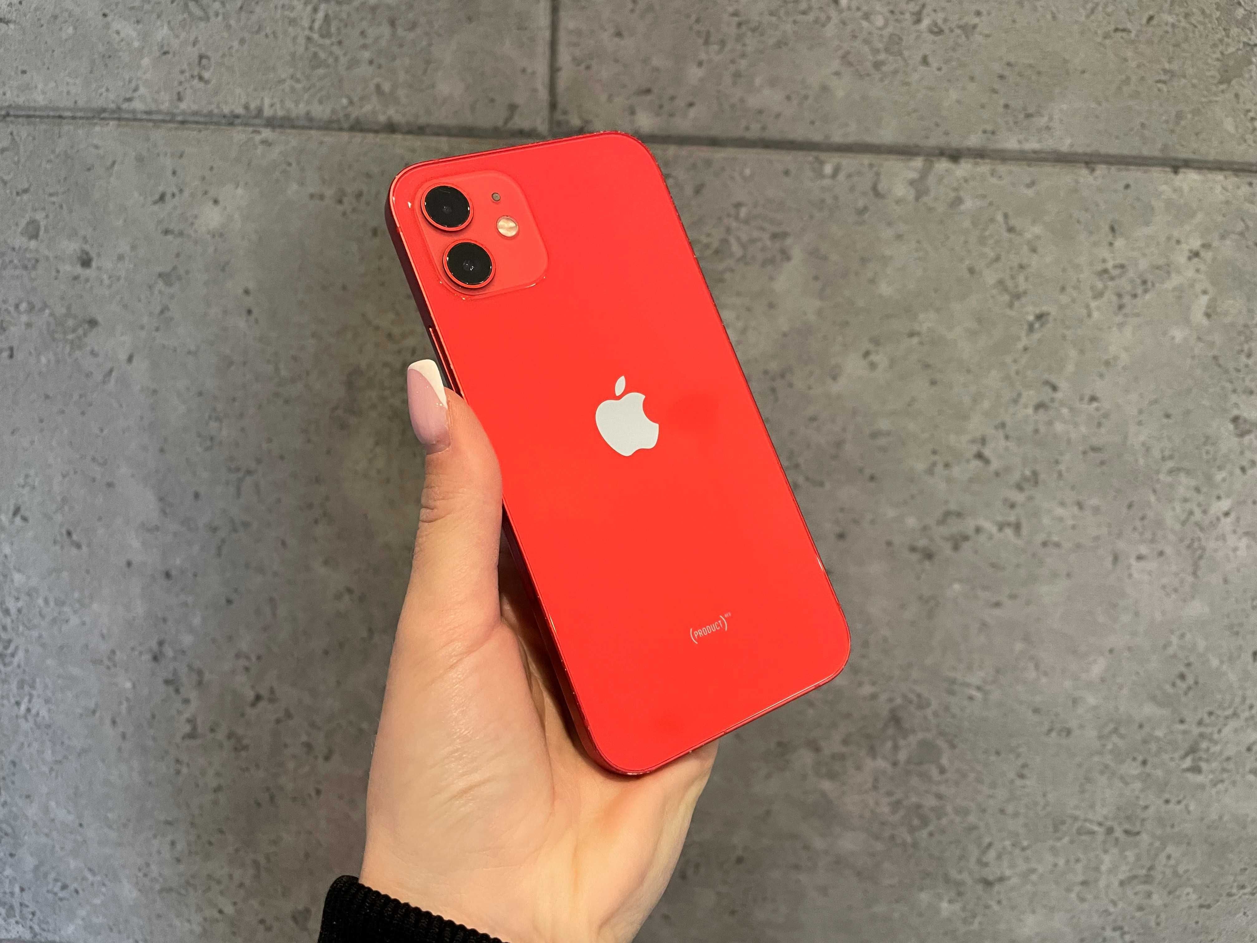 PROMOCJA !!! iPhone 12 64 GB Red /100% bateria / Gwarancja 24/ raty 0%