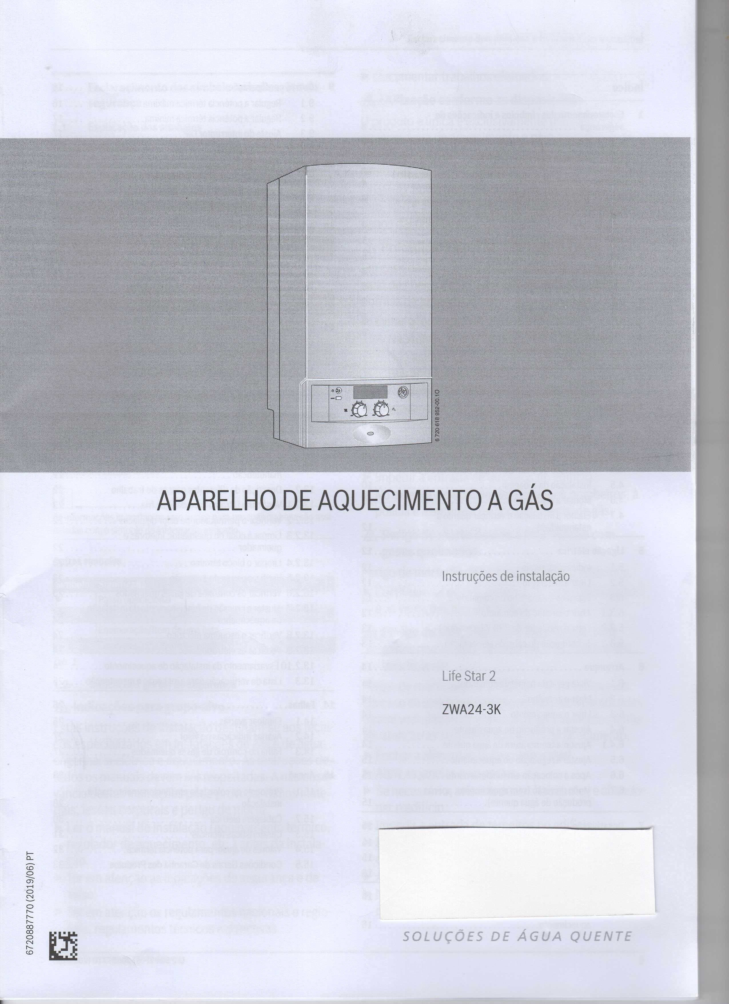 Como Nova - Caldeira a Gás LifeStar 2 - Marca VULCANO