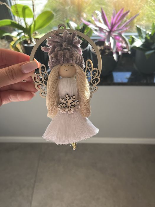 Dekoracje świąteczne Ozdoba choinkowa aniołek hand made