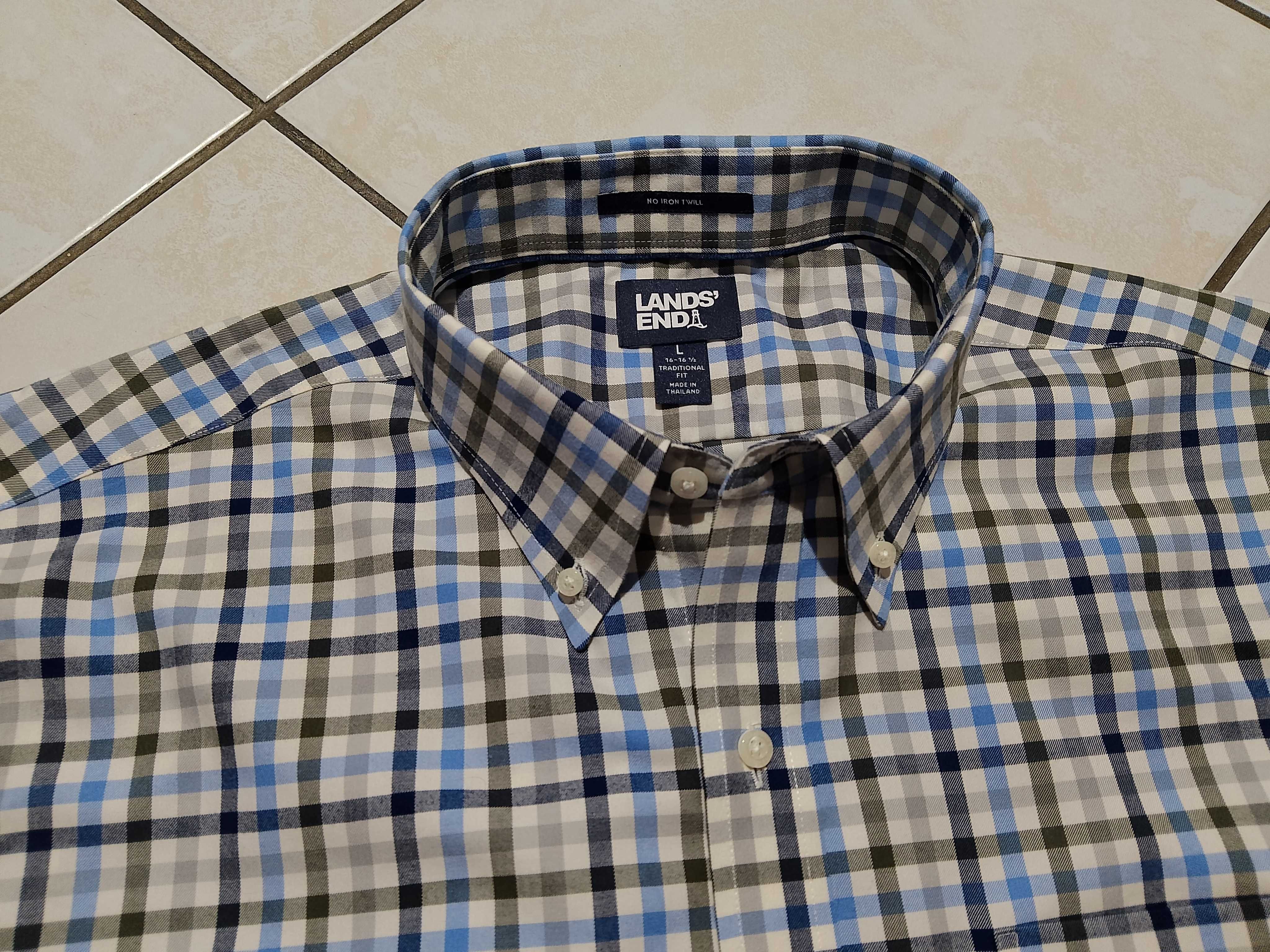 LANDS END USA - NOWA! Markowa Koszula Męska rozmiar XL