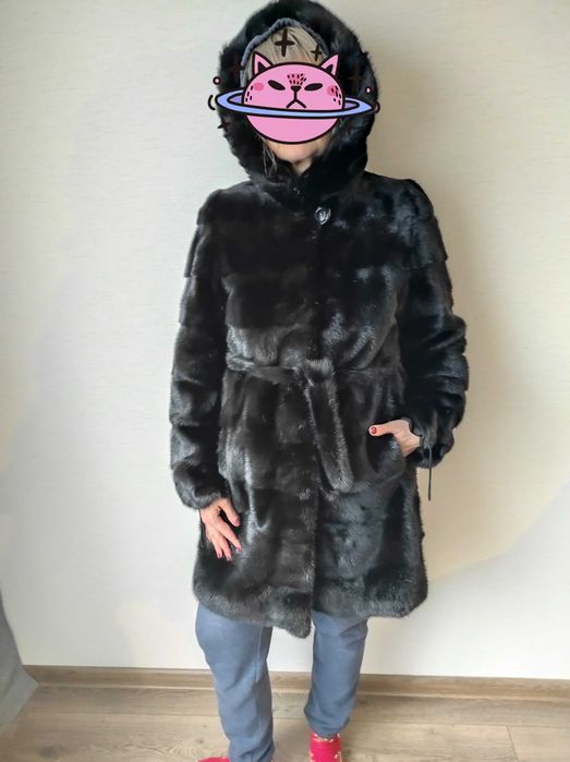 Норкова шуба розмір S-M