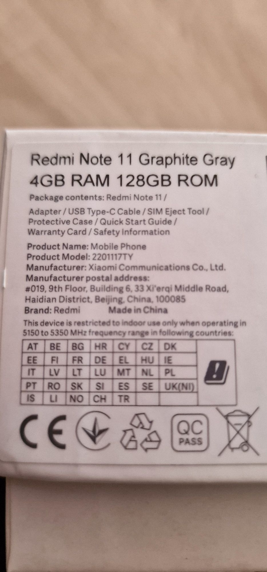Readmi Note 11 Graphite Gray