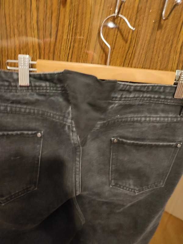 Jeansy skinny haft haftowane wyszywane kwiaty 14 16