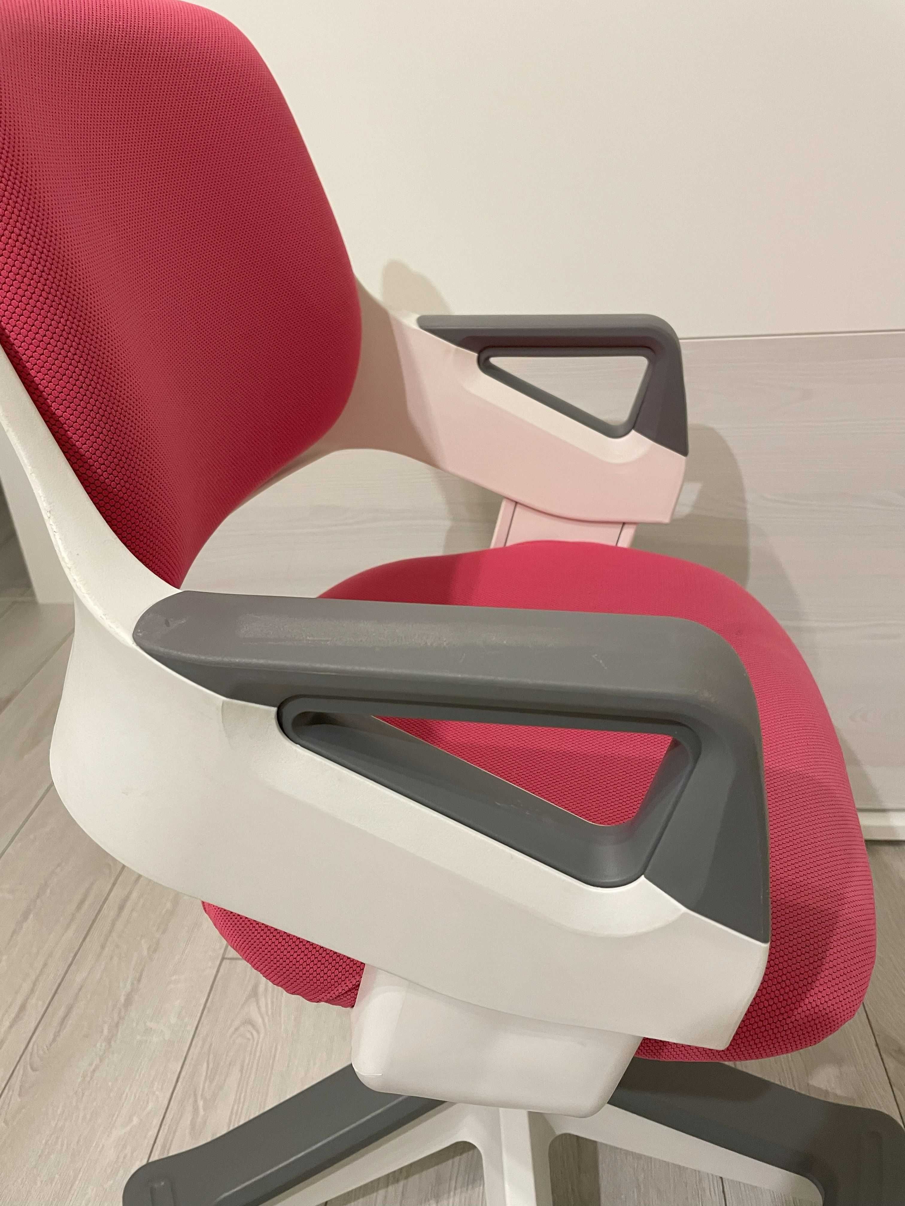 Fotel ergonomiczny dla dziecka ROOKEE MAGENTA Unique