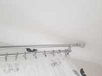 Karnisz  podwójny chromowany z kulami Cristal 230cm
