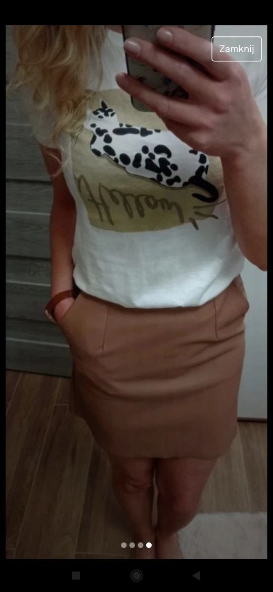 Spódnica skórzana Sinsay