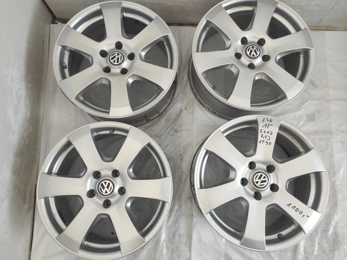 176 Felgi aluminiowe VW VOLKSWAGEN R 17 5x112 Bardzo Ładne