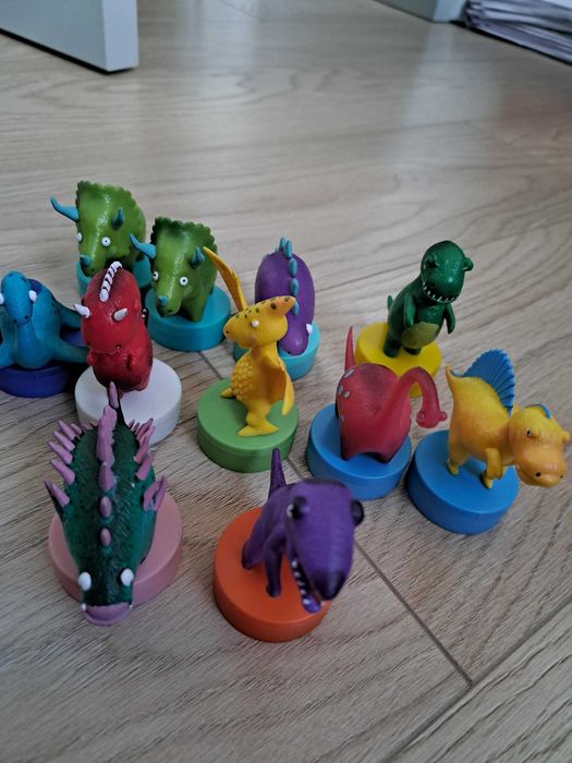 Pieczątki dinozaury 11 sztuk