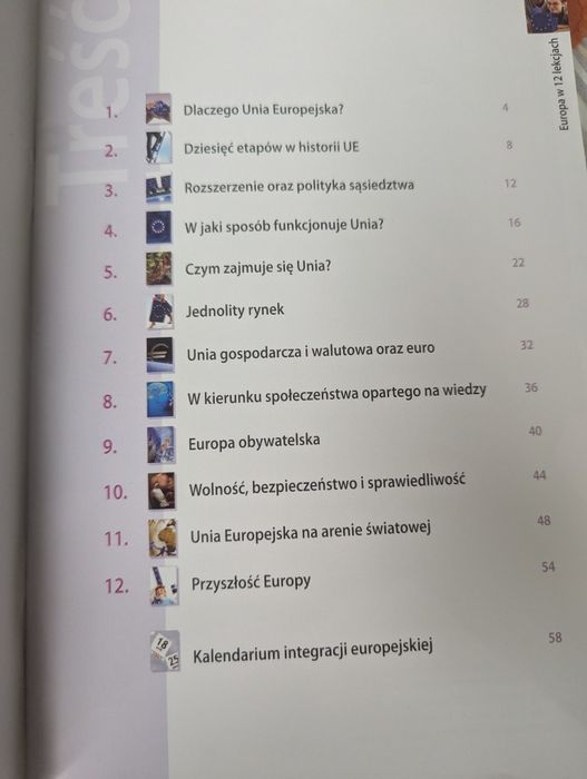 Wszystko o unii europejskiej, Europa w 12 lekcjach,