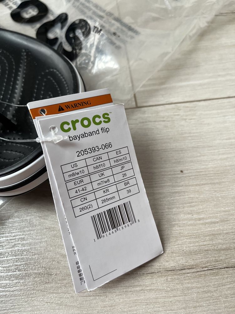 Crocs В’єтнамки 40р шльопки шльопанці