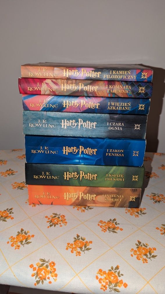 Harry Potter zestaw komplet 7 książek miękka i twarda okładka