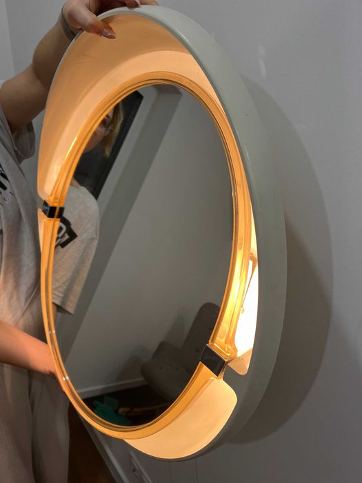 Przepiękne lustro retro z podświetleniem