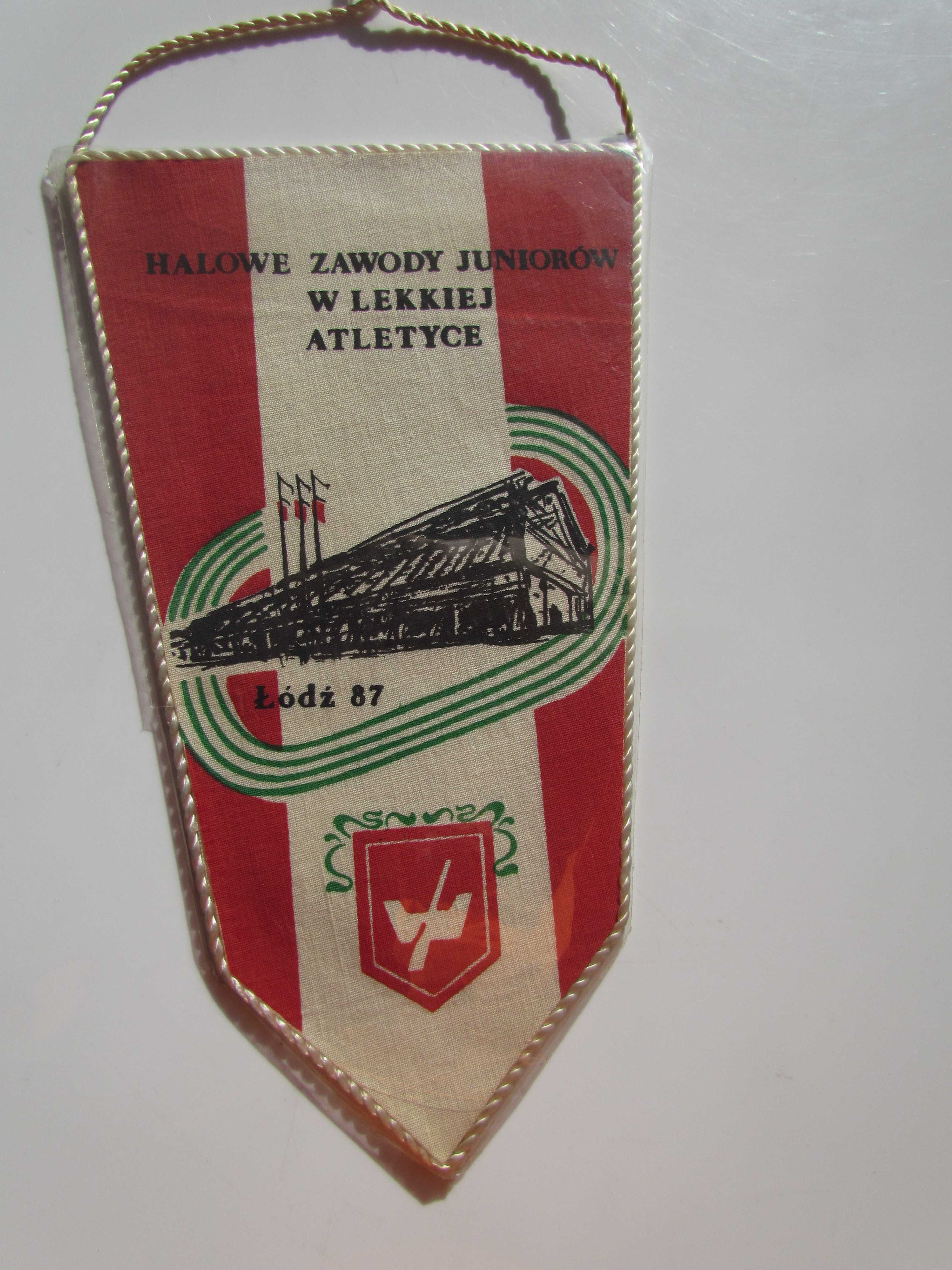 Proporczyk RKS Rudzki Klub Sportowy Łódź Ruda Lekka Atletyka 1987