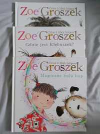 3 ksiażki Zoe i Groszek