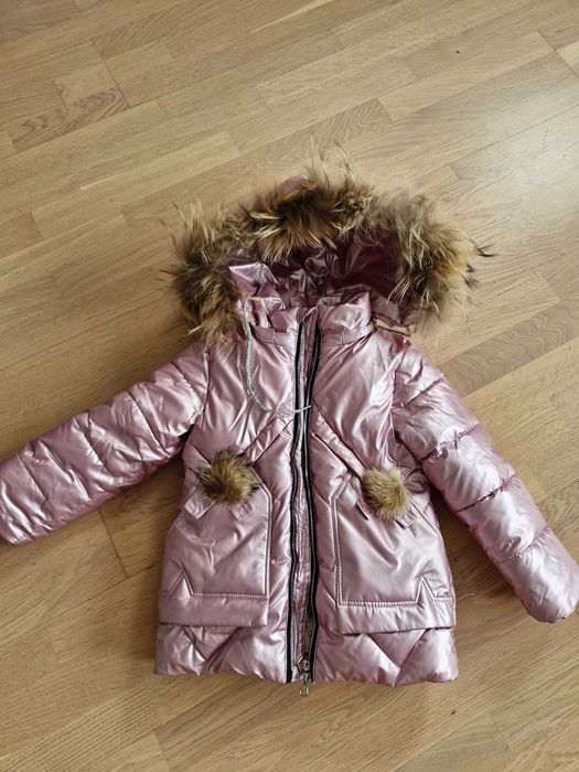 Зимова куртка на дівчинку 98, 110 розмір