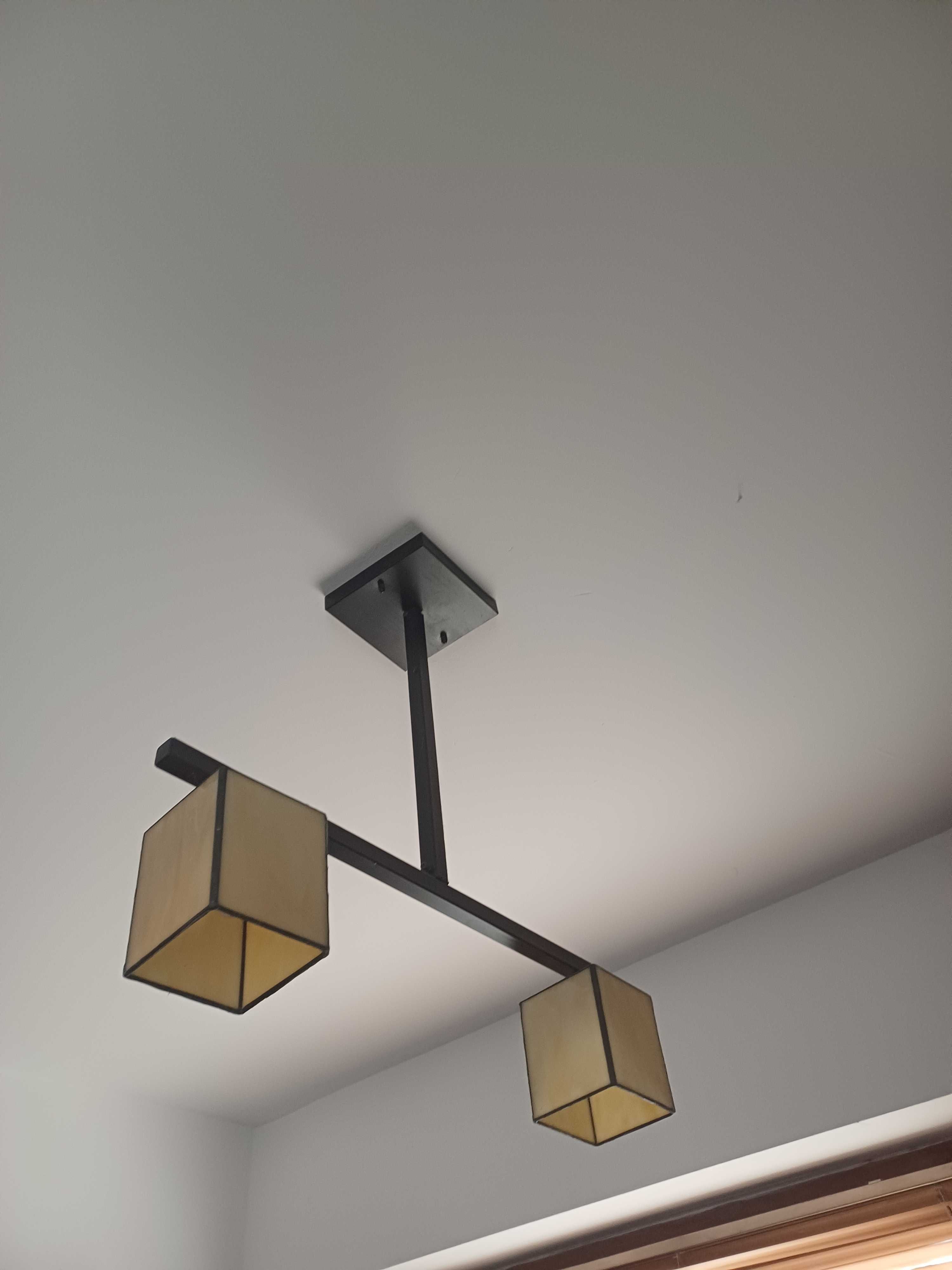 LAMPA witrażowa 4 klosze lampy z witrażami Lampy są jak nowe WYSYŁKA