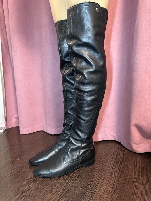 Ботфорти Zara шкіряні