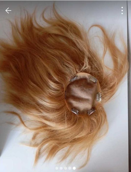 Blond peruka z włosów naturalnych azjatyckich