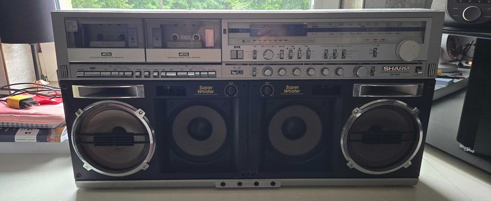 Radiomagnetofon Boombox Sharp gf 999 vintage retro.